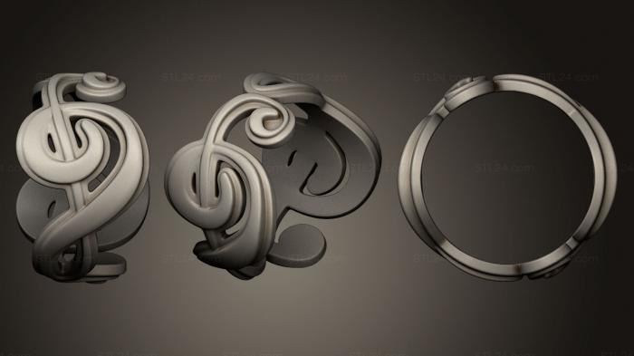 Jewelry rings (Treble Clef Ring, JVLRP_0245) 3D models for cnc